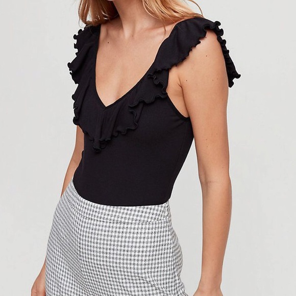 ✨WILFRED BLACK BODYSUIT ✨ - Picture 2 of 3